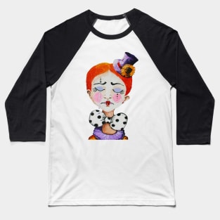 Le clown au noeud papillon - Ginger Clown with a Bow Baseball T-Shirt